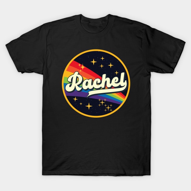 Rachel // Rainbow In Space Vintage Style T-Shirt by LMW Art